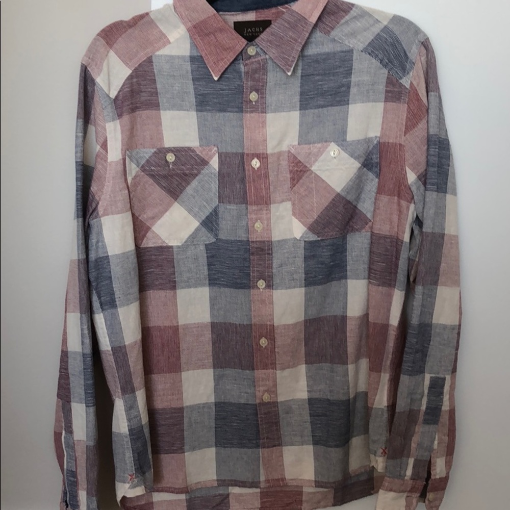 Plaid Button Down Oversized Boyfriend Shirt